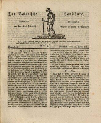 Der Bayerische Landbote Samstag 16. April 1825