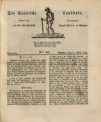 Der Bayerische Landbote Donnerstag 21. April 1825