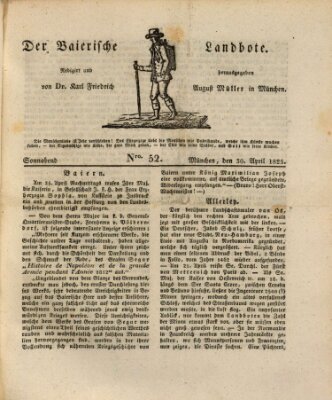 Der Bayerische Landbote Samstag 30. April 1825