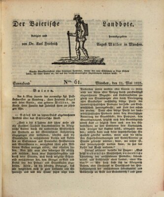 Der Bayerische Landbote Samstag 21. Mai 1825