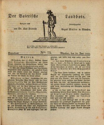 Der Bayerische Landbote Samstag 18. Juni 1825