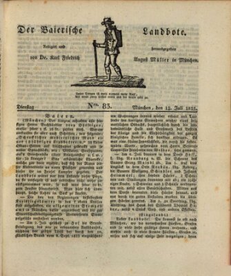 Der Bayerische Landbote Dienstag 12. Juli 1825