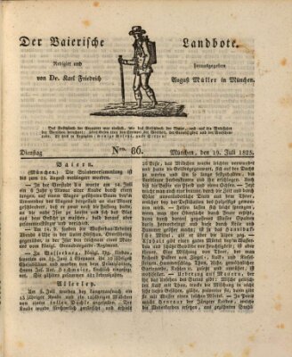 Der Bayerische Landbote Dienstag 19. Juli 1825