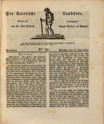 Der Bayerische Landbote Samstag 23. Juli 1825