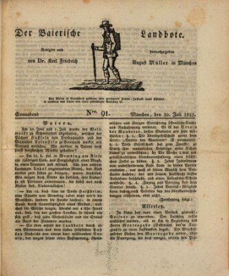 Der Bayerische Landbote Samstag 30. Juli 1825