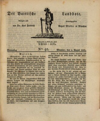 Der Bayerische Landbote Donnerstag 4. August 1825