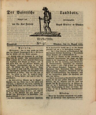 Der Bayerische Landbote Samstag 13. August 1825