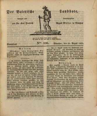 Der Bayerische Landbote Samstag 20. August 1825