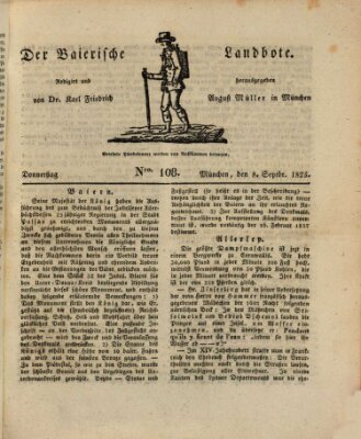 Der Bayerische Landbote Donnerstag 8. September 1825