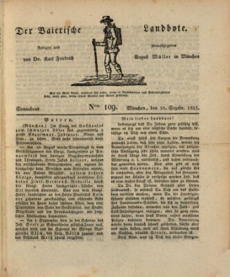 Der Bayerische Landbote Samstag 10. September 1825