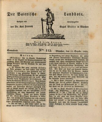 Der Bayerische Landbote Samstag 17. September 1825