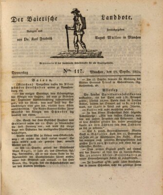 Der Bayerische Landbote Donnerstag 29. September 1825