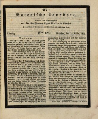 Der Bayerische Landbote Dienstag 18. Oktober 1825