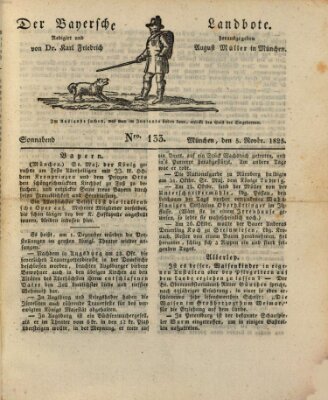 Der Bayerische Landbote Samstag 5. November 1825