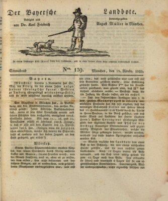 Der Bayerische Landbote Samstag 19. November 1825