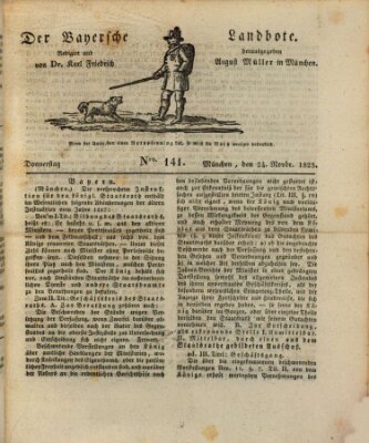 Der Bayerische Landbote Donnerstag 24. November 1825