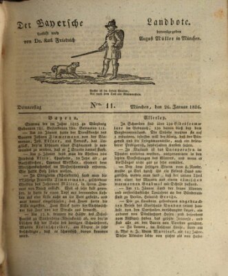 Der Bayerische Landbote Donnerstag 26. Januar 1826