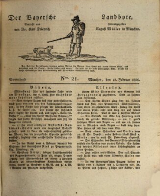 Der Bayerische Landbote Samstag 18. Februar 1826