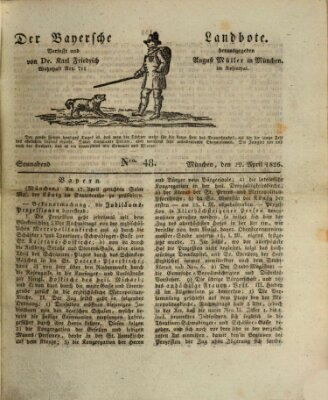 Der Bayerische Landbote Samstag 22. April 1826