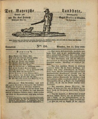 Der Bayerische Landbote Samstag 15. Juli 1826