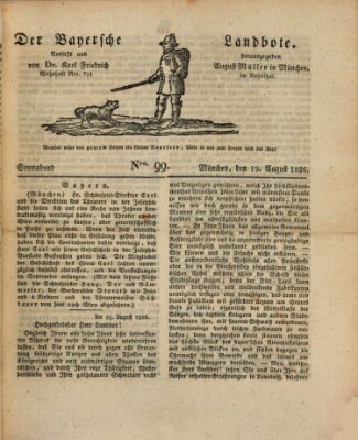 Der Bayerische Landbote Samstag 19. August 1826