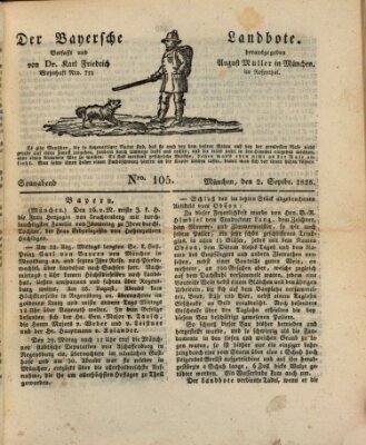 Der Bayerische Landbote Samstag 2. September 1826