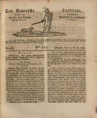 Der Bayerische Landbote Dienstag 19. September 1826