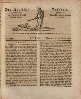 Der Bayerische Landbote Donnerstag 21. September 1826