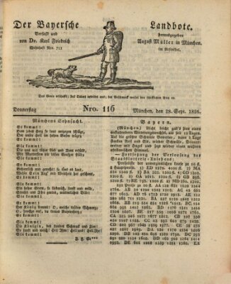 Der Bayerische Landbote Donnerstag 28. September 1826