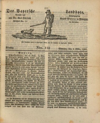 Der Bayerische Landbote Dienstag 3. Oktober 1826