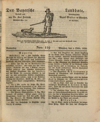 Der Bayerische Landbote Donnerstag 5. Oktober 1826