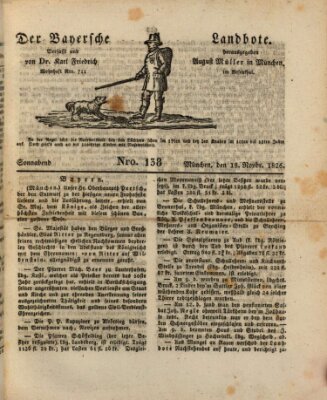 Der Bayerische Landbote Samstag 18. November 1826