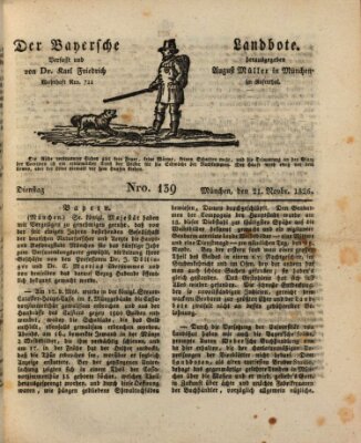 Der Bayerische Landbote Dienstag 21. November 1826