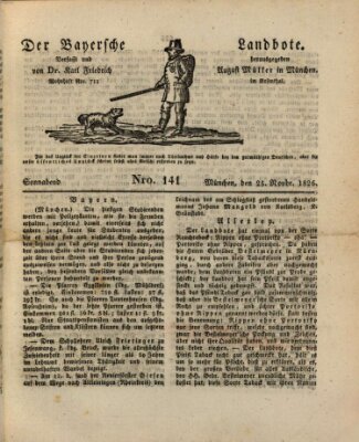 Der Bayerische Landbote Samstag 25. November 1826