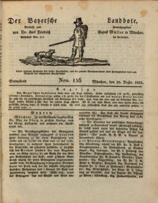 Der Bayerische Landbote Samstag 30. Dezember 1826