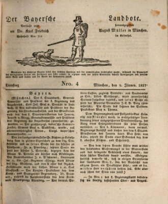 Der Bayerische Landbote Dienstag 9. Januar 1827