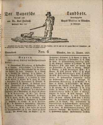 Der Bayerische Landbote Samstag 13. Januar 1827