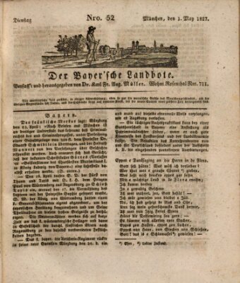 Der Bayerische Landbote Dienstag 1. Mai 1827