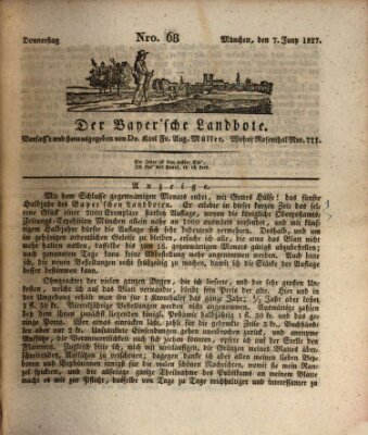 Der Bayerische Landbote Donnerstag 7. Juni 1827