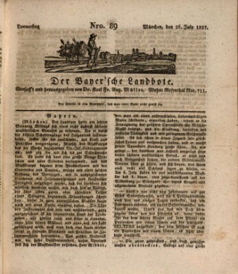 Der Bayerische Landbote Donnerstag 26. Juli 1827