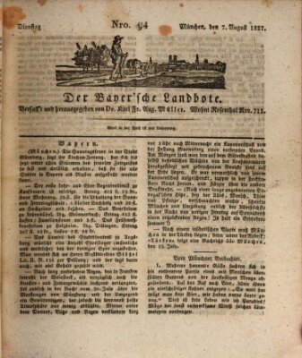 Der Bayerische Landbote Dienstag 7. August 1827