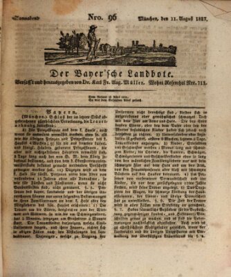 Der Bayerische Landbote Samstag 11. August 1827