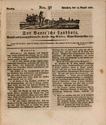 Der Bayerische Landbote Dienstag 14. August 1827