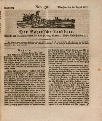 Der Bayerische Landbote Donnerstag 16. August 1827