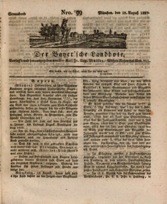 Der Bayerische Landbote Samstag 18. August 1827