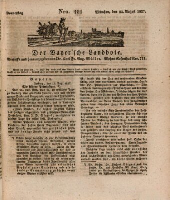 Der Bayerische Landbote Donnerstag 23. August 1827