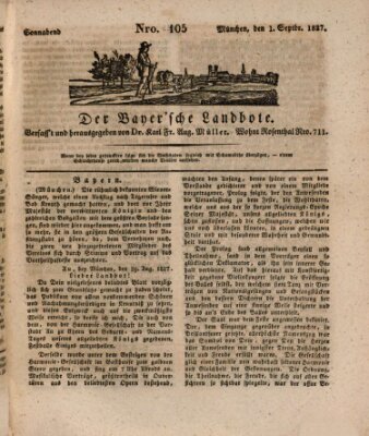 Der Bayerische Landbote Samstag 1. September 1827