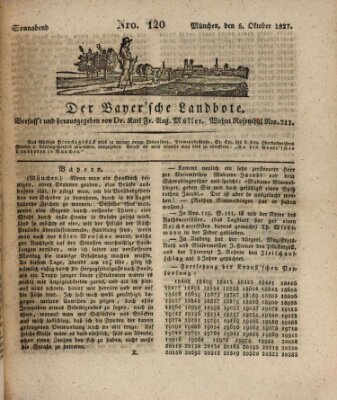 Der Bayerische Landbote Samstag 6. Oktober 1827