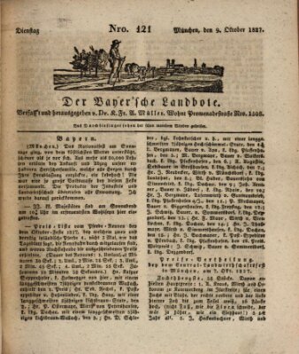 Der Bayerische Landbote Dienstag 9. Oktober 1827