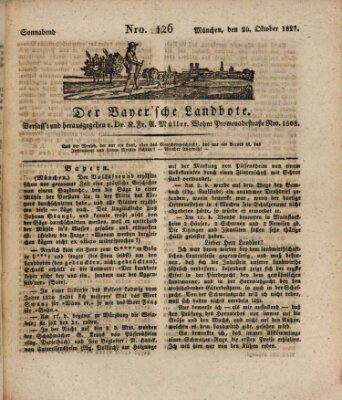 Der Bayerische Landbote Samstag 20. Oktober 1827